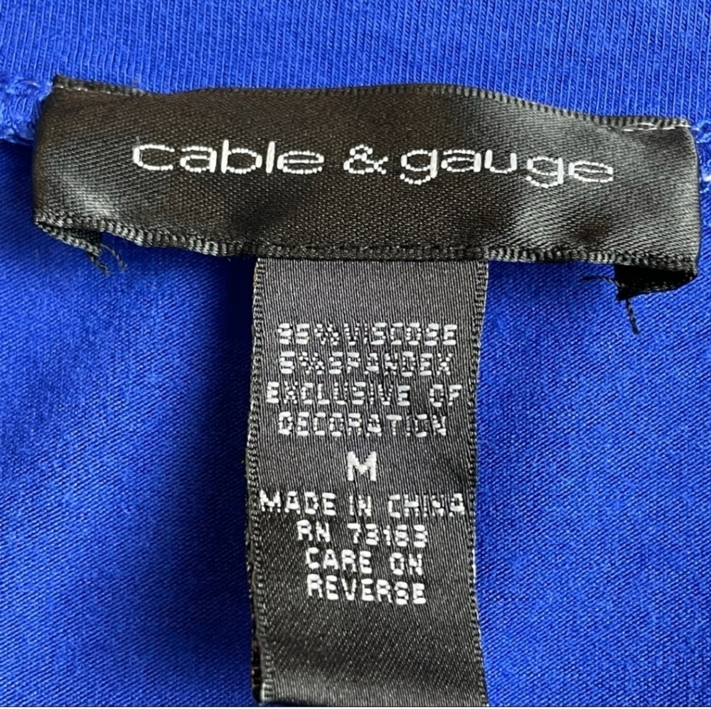 Cable & Gauge blue tank size medium - Picture 4 of 6